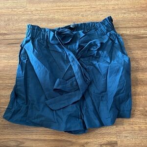 SHEIN High Waist Navy Shorts